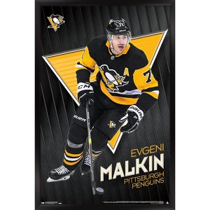 Trends International NHL Pittsburgh Penguins - Evgeni Malkin 19 Framed Wall Poster Prints - 1 of 4