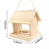 Kitcheniva Hanging Farmhouse Wooden Bird Feeder With DIY Paint - 4 of 4