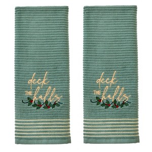 SKL Home 2pk Deck the Halls Hand Towel Set - 1 of 3