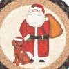 Earth Rugs Eco-Friendly Christmas Kitchen Decor – Santa Motif Jute Trivet - 3 of 3