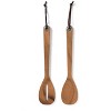Ironwood Gourmet Sag Harbor Salad Paddles, Acacia Wood, 2 Piece Set - 2 of 4