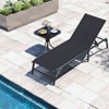 Tangkula Lounge Chair Outdoor Set of 2 Foldable Patio Chaise Lounge Chairs with 5-Position Adjustable Backrests Heavy Duty Metal Frame No Assembly - 4 of 4