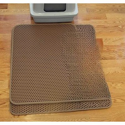 Jumbo Brown Waterproof Cat Litter Trapper Mat 32x30