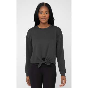 90 Degree By Reflex - Women's Brushed Crossover Cowl Hoodie