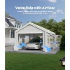 Extra Heavy Duty Carport Sidewalls, PE Waterproof & UV-Resistant Fabric Panels, Universal Fit for 10x20 and 13x20 Foot Carport Frames - 3 of 4