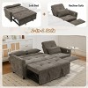 Versatile 2-in-1 Sofa with Pull-Out Sleeper, Reversible Recliner and USB Ports for Living Room or Guest Space-Maison Boucle - 2 of 4