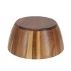 MegaChef 2 Piece 8.5 Inch Acacia Wood Salad Bowl Set - 3 of 4