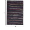 Colonial Mills Navajo Braided Rug, Navy 5x8, Rectangle Shape - 2 of 4