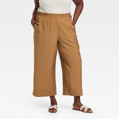 Women's High-Rise Straight Leg Side-Tie Pull-On Pants - A New Day™