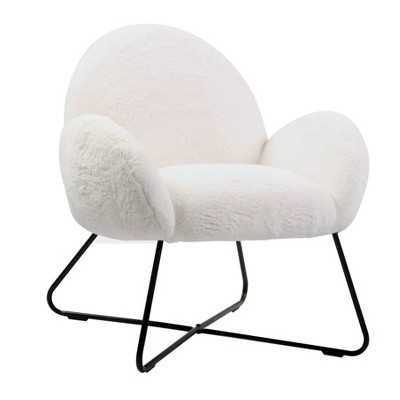 Faux fur accent store chair target