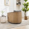 VYNXARIA COOLMORE Swivel Barrel Chair - Chic 360¡ã Accent Chair in Gray Boucle - 4 of 4