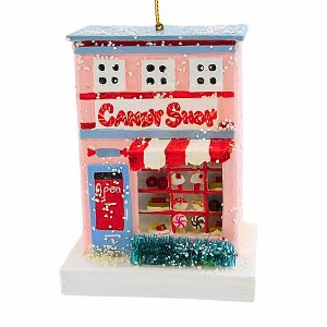 Cody Foster 4.25 In Candy Shop Christmas Tree Ornament , Vintage Style Putz House (1PC) - 1 of 4