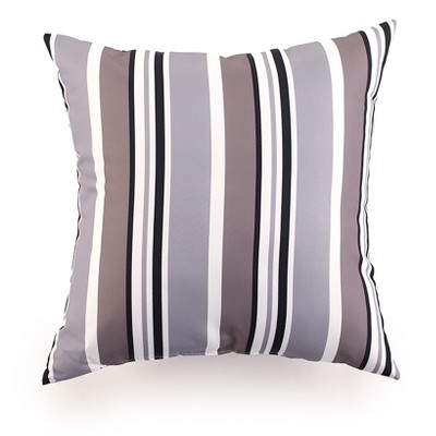 The Lakeside Collection Striped Outdoor Cushion Collection - Gray ...