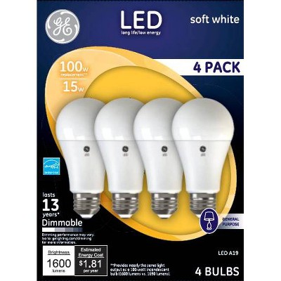 General Electric 100W 4pk SW Aline LED Bulb