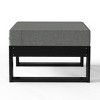WestinTrends Montara Outdoor HDPE Patio Ottoman with Waterproof Olefin Cushions - 4 of 4