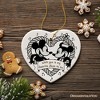 Cute Mouse Couple Love Quote Ornament, Classic Steamboat Willie Christmas Gift and Decor| OrnamentallyYou - 4 of 4