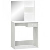 vidaXL Dressing Table Engineered Wood 29.5"x15.7"x55.5" White - 2 of 4