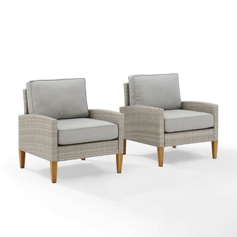 Capella Outdoor Wicker 2 Pc Chair Set, Crosley Outdoor Furniture Reviews