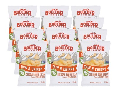 Photo 1 of Boulder Canyon Cheddar Sour Cream Avocado Oil Kettle Chips - Case of 12/6 oz