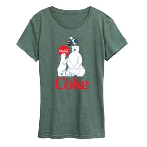 Women's - Coca-Cola - Polar Bears And Puffin Short Sleeve Graphic T-Shirt - 1 of 4