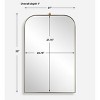 Uttermost Cassidy Arch Mirror, Brass - 3 of 4