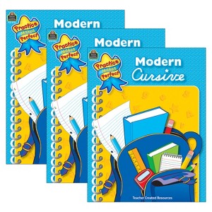 Teacher Created Resources® Practice Makes Perfect: Modern Cursive Book, Pack of 3 - 1 of 1
