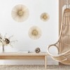Brewster (Set of 3) Sunburry Gold Sunburst Metal Wall Arts: Iron Sculptures, Contemporary Decor, Nature Inspired - 2 of 4