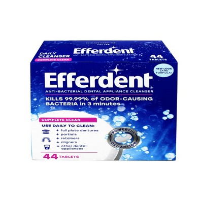 Efferdent Denture Cleanser Tablets, 44 Ct