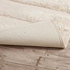 ChicFurnit Bath Rug and Mat Luster Finish High Low Design for Fresh Bathroom Style, Beige, 5.41"*17.72"*5.51" - 3 of 4