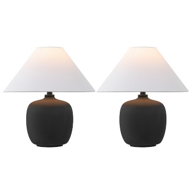 JONATHAN Y Delphi Minimalist Scandinavian Resin/Iron LED Table Lamp
