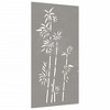 vidaXL Patio Wall Decoration 41.3"x21.7" Corten Steel Bamboo Design - 3 of 4