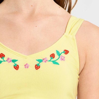 Art Class Girls' Strawberry Fields Bikini Set - art class™ Yellow XL — фото 2
