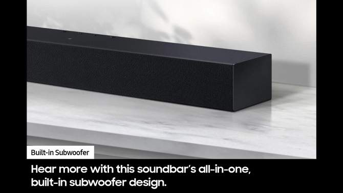 Samsung 2.0Ch Soundbar with Built-in Woofer - Black (HW-C400), 2 of 8, play video