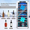 Costway 43 Bottle Wine Cooler Refrigerator Dual Zone Temperature Control w/ 8 Shelves - 4 of 4