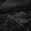 PAGED Duvet Cover Set Velvet Bedding Set with Throw Pillow, Quilted Diamond Top, Machine Washable - 4 of 4