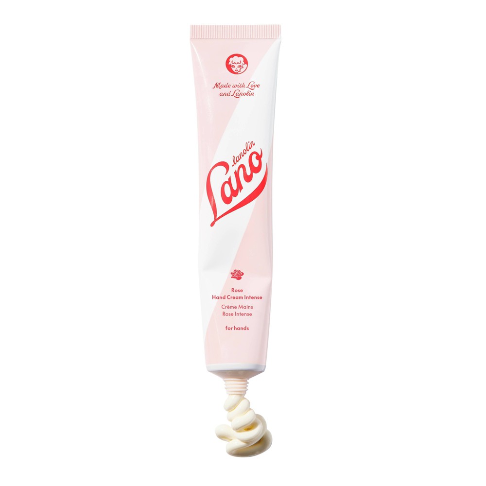 Lanolips Intense Hand Cream - Rose - 1.69oz: Deep Hydration, Paraben-Free, Tube, Normal & Dry Skin