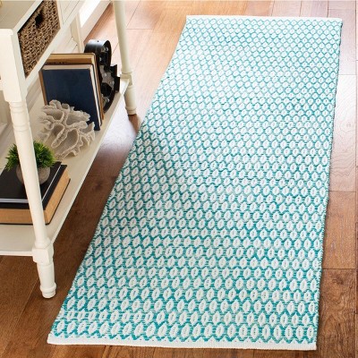 Coastal Breeze Ivory Cotton 2'3" x 7' Flat Woven Runner Rug