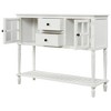 CAVINAS 42 inch Console Table with Bottom Shelf,Rustic Entryway Table with Storage Cabinets for Living Room,Hallway - 4 of 4