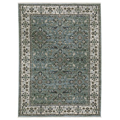 Oriental Weavers Keira KEI07 Blue / Green Indoor Area Rug - 5'3" x 7'6"