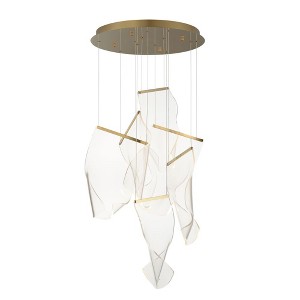 ET2 Lighting Rinkle 6 - Light Pendant in  French Gold - 1 of 4