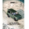 Mitsubishi Pajero Evolution RHD (Right Hand Drive) Satin Green Metallic 1/64 Diecast Model Car by Inno Models - 3 of 4