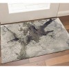 Taupe Brown And Black Abstract Area Rug - 2 of 4