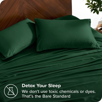 Forest Green Twin XL Bamboo Deep Pocket Sheet Set