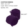 Unique Bargains Ribbon for Crafts Wrapping Christmas Decorative Polyester 196.85"x1.57" 2 Pcs - 2 of 4