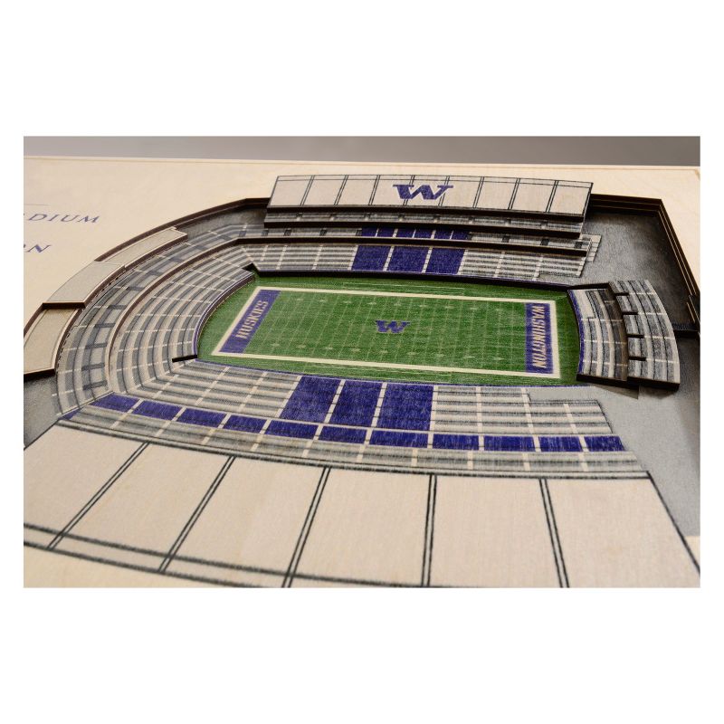 NCAA Washington Huskies 5-Layer Stadiumviews 3D Wall Art, 2 of 6