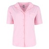 PJ Couture Women's Retro Notch Collar Short Sleeve Capri Set - image 2 of 4