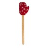 Kitchen Basics Spatula Mitt Shaped - Snowflake Print, Made with heat-resistant silicone, Microwave and Dishwasher Safe - 3 of 4