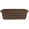 HC Companies 30-Inch Fluted Plastic Venetian Flower Box for Flowers, Vegetables, or Succulents - 2 of 4
