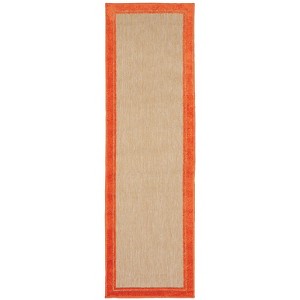 Oriental Weavers Cayman 5594Q Sand/ Orange Indoor/Outdoor Area Rug - 2'3" x 7'6" - 1 of 2