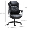 Vynxaria Big and Tall Executive Office Chair with Wide Seat, Computer Desk Chair with High Back Diamond Stitching - 3 of 4
